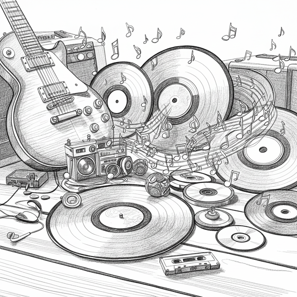 Pencil Sketch Image matricielle