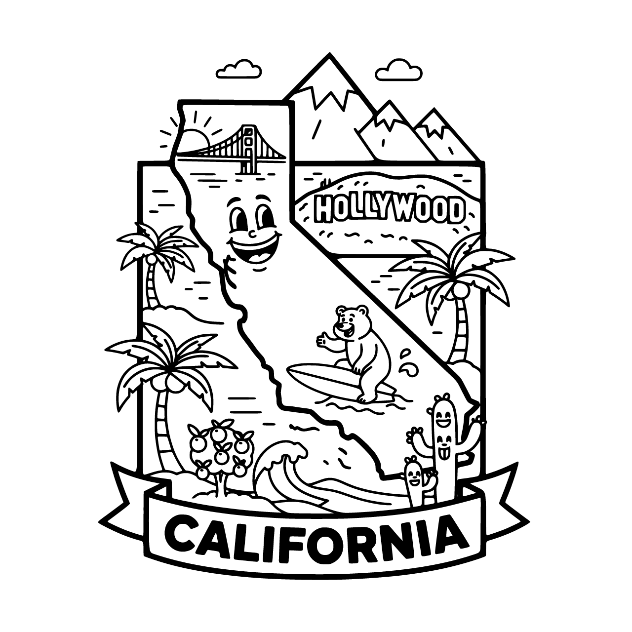 map of california