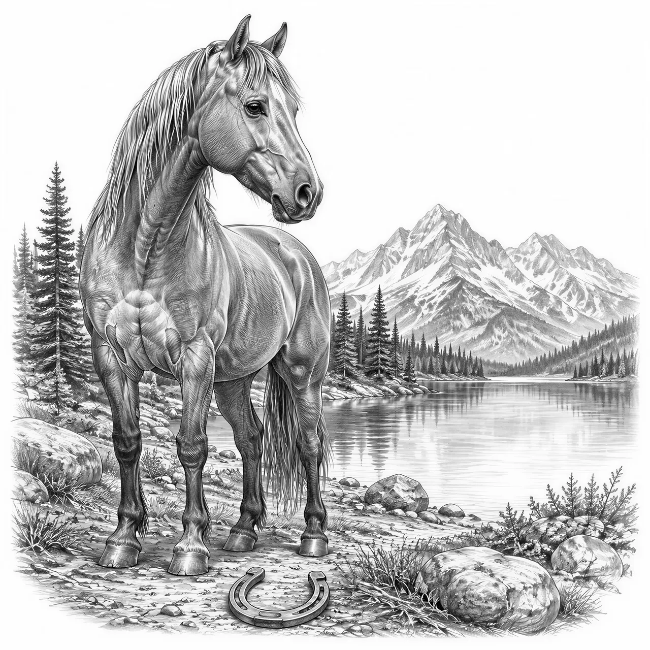 horse-horseshoe-wilderness-lake
