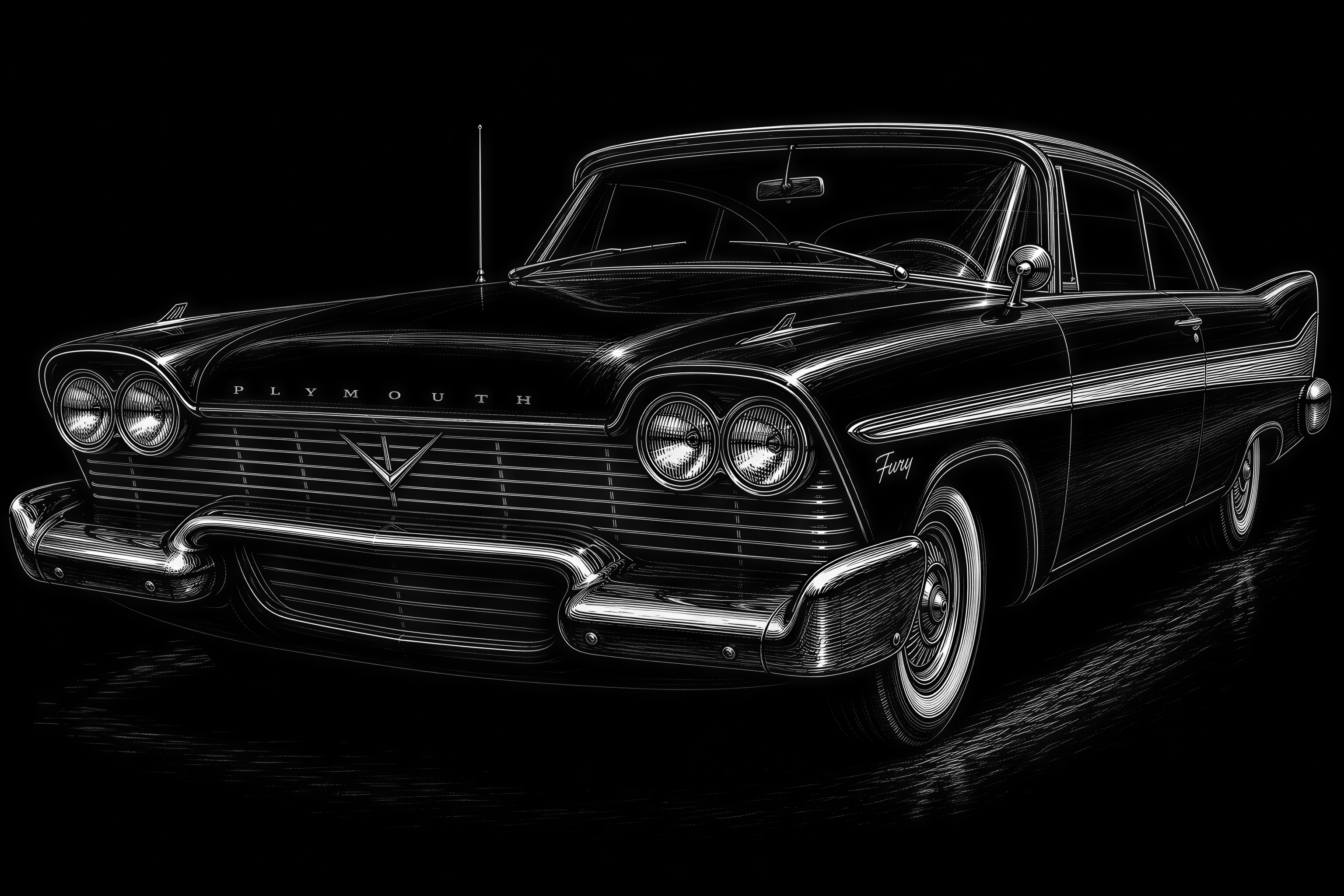 The car from Christine - Téléchargement PNG gratuit | VectorWitch