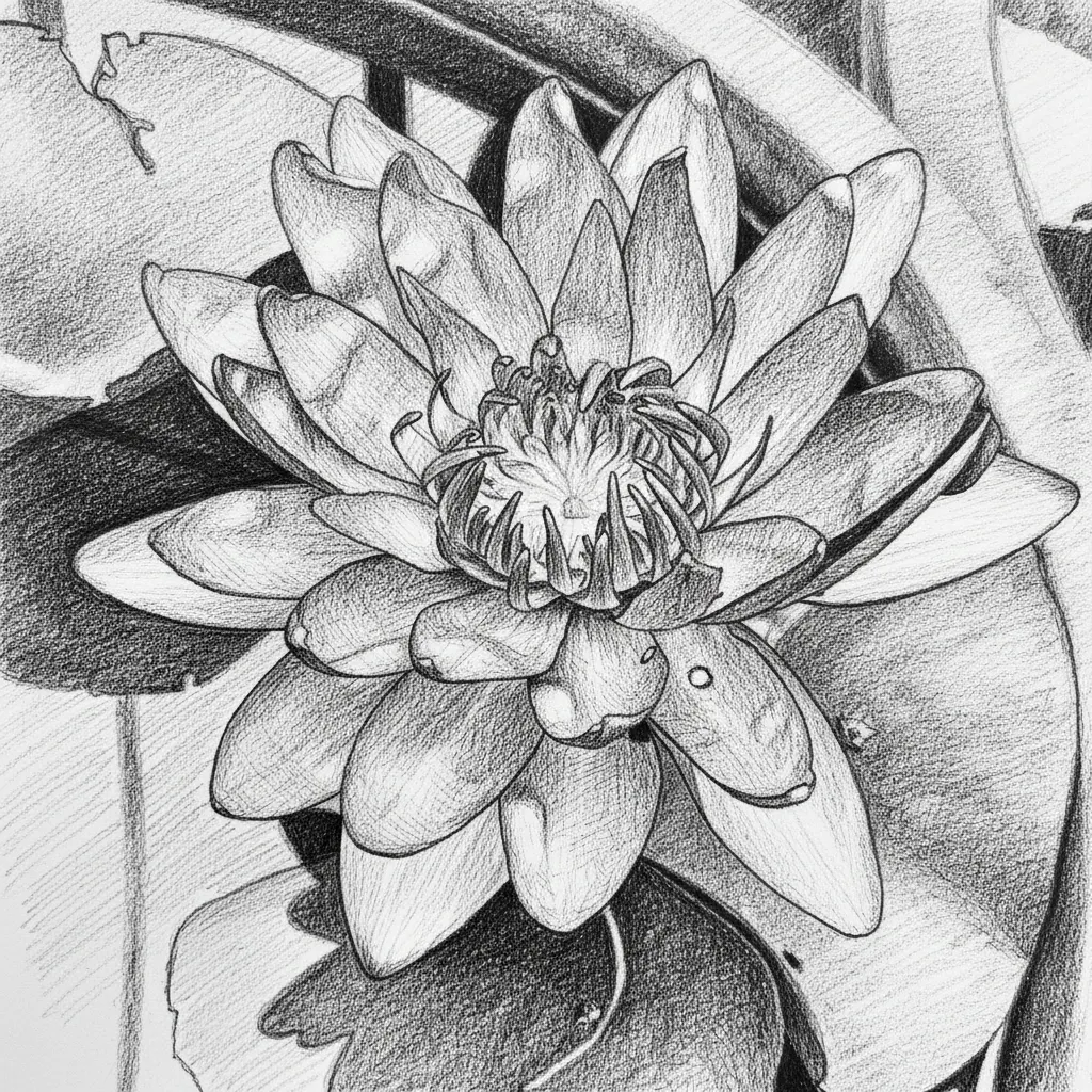 Pencil Sketch Image matricielle