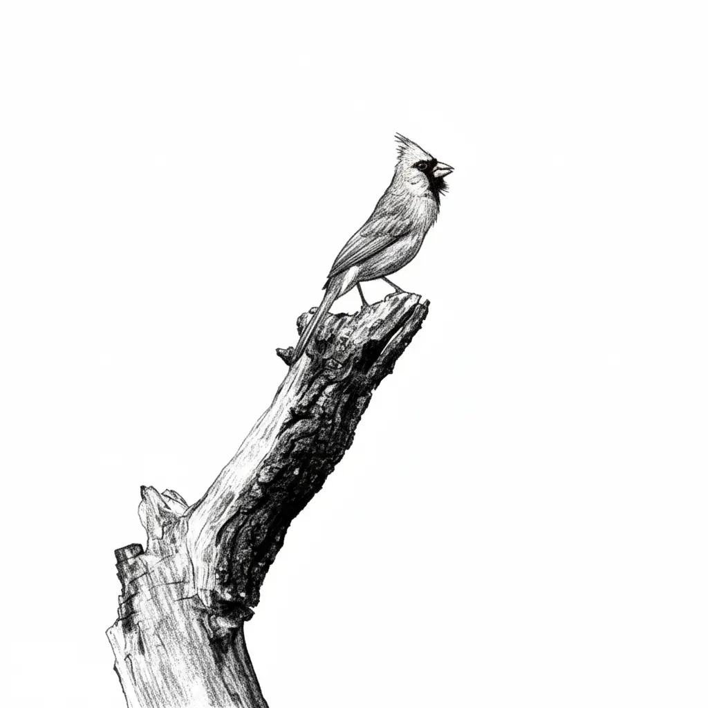 CardinalPencilSketch