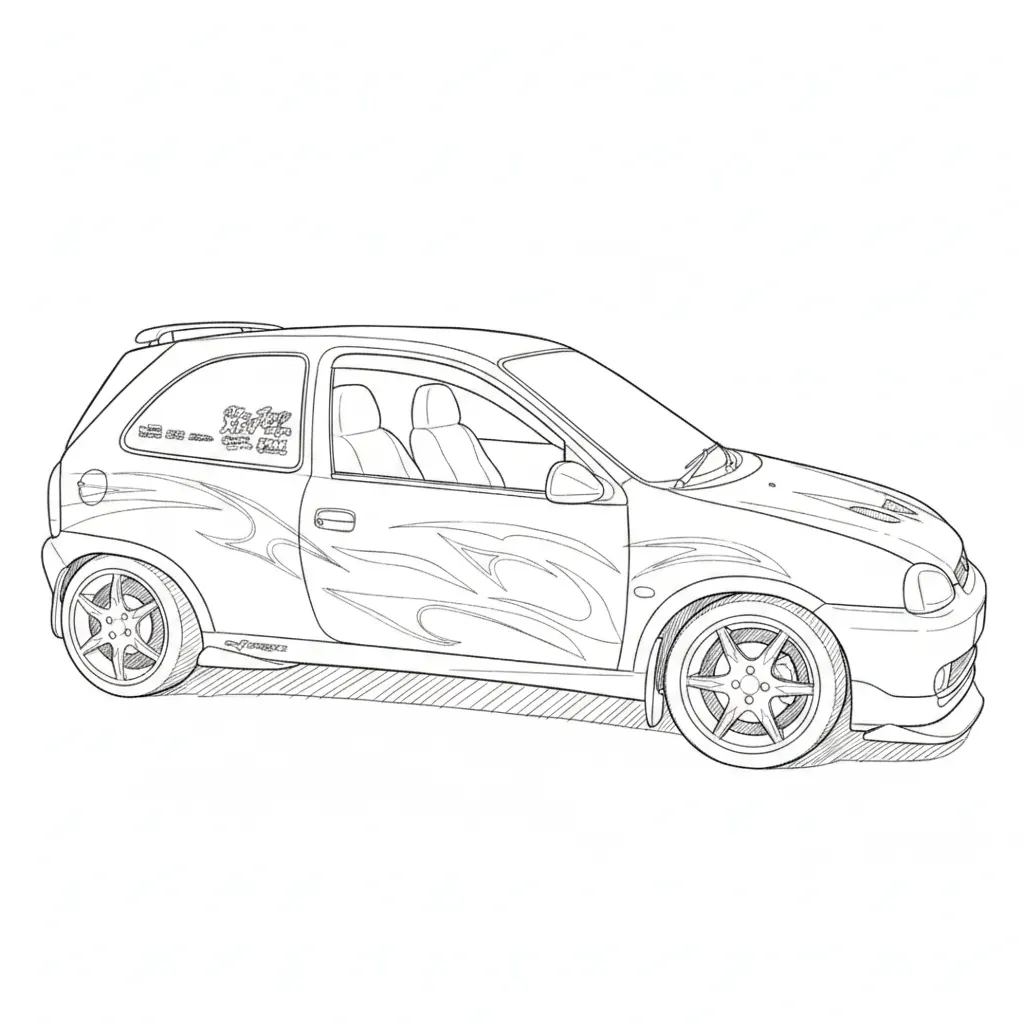 Vektorgrafik im Stil line-sketch