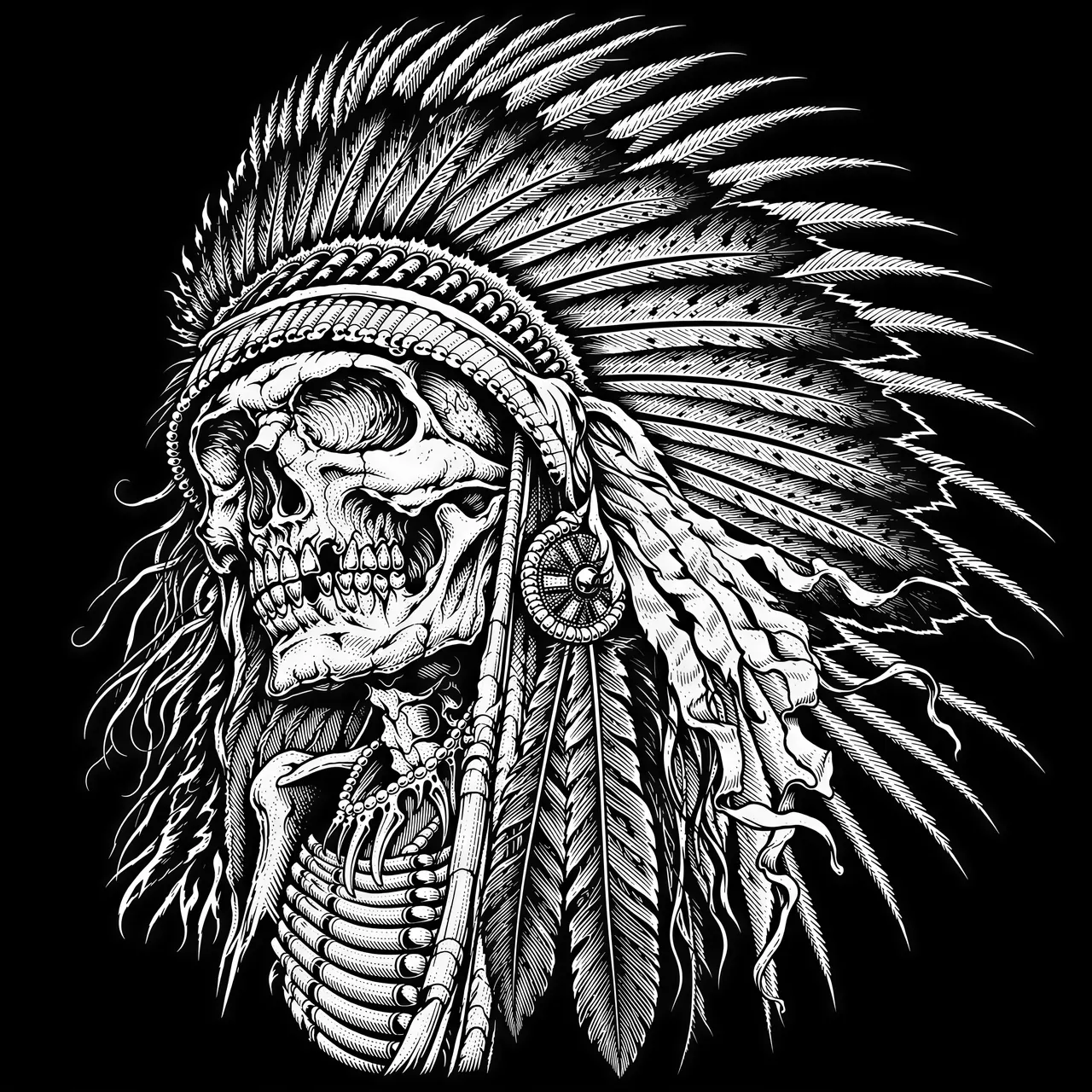 Graphique vectoriel de style scratchboard
