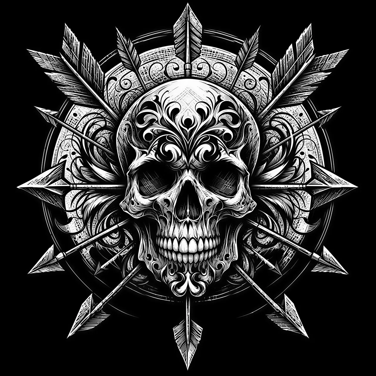 Graphique vectoriel de style scratchboard