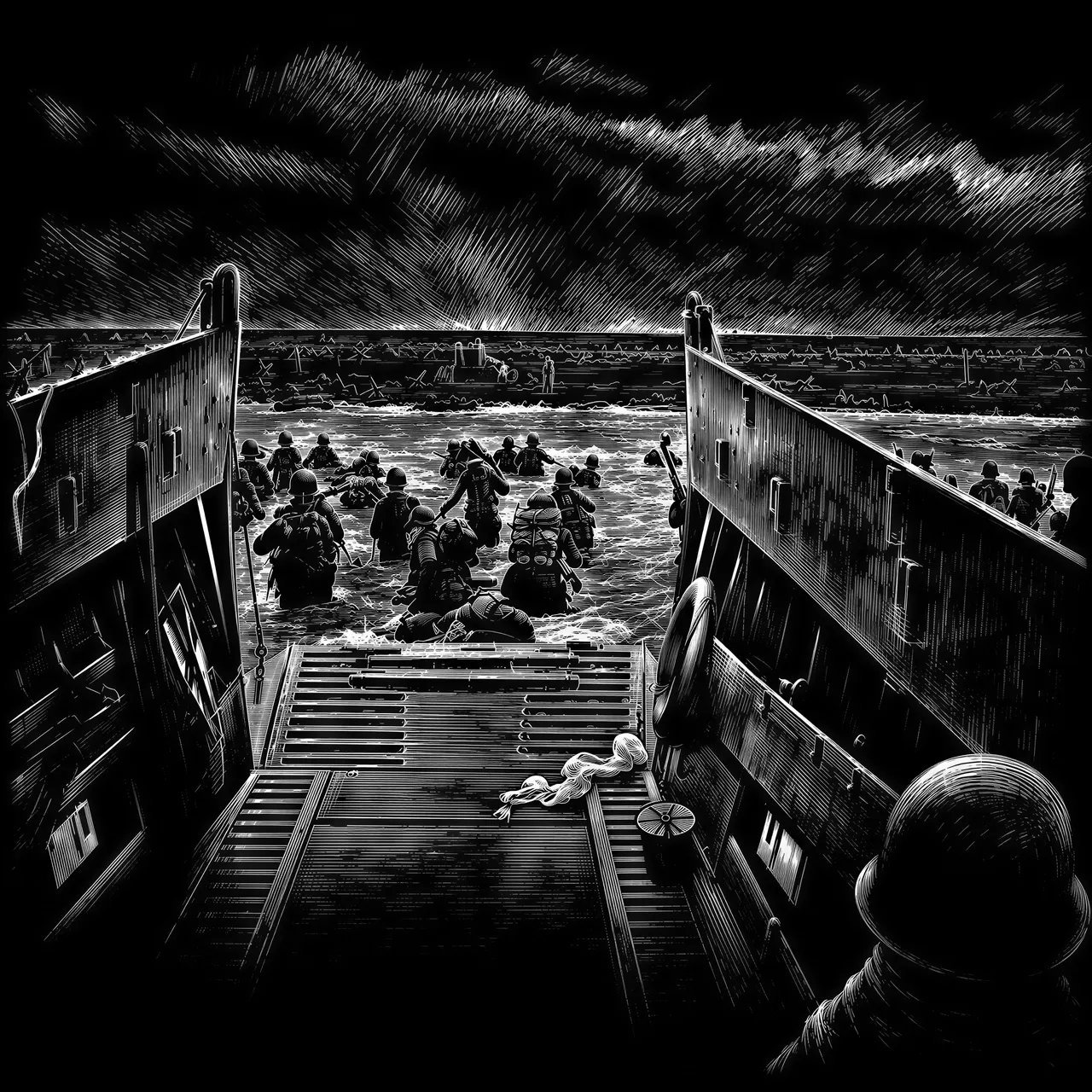 Grafika wektorowa w stylu scratchboard