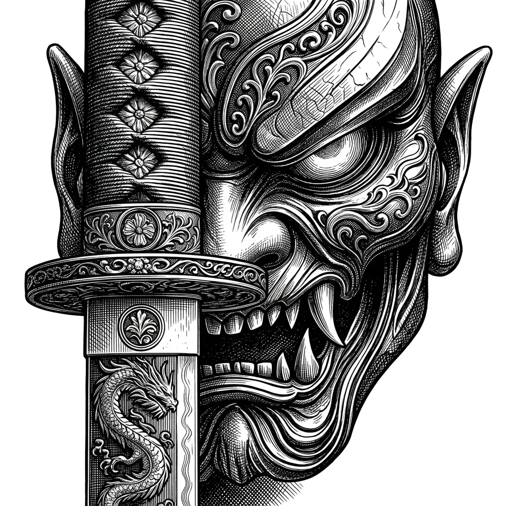 Gráfico vectorial en estilo engraving-style