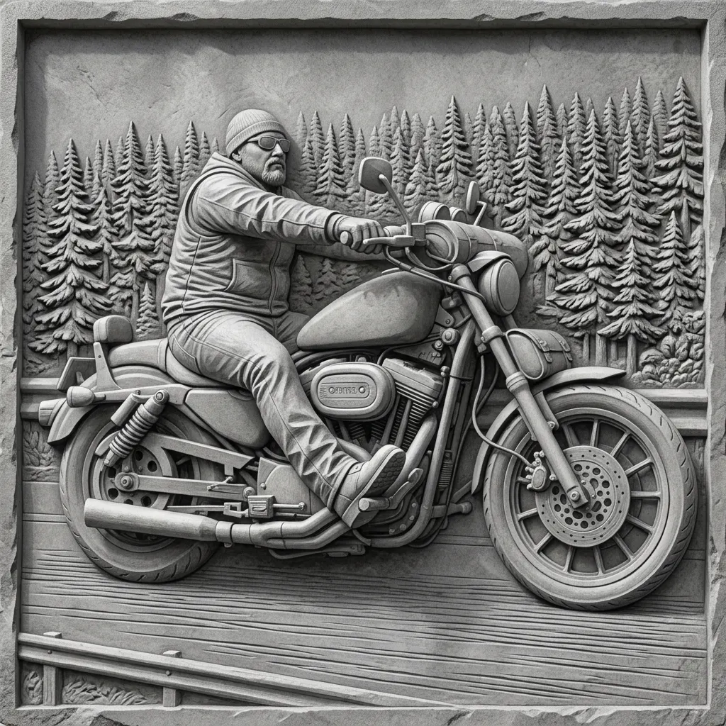 Vektorgrafik im Stil stone-relief