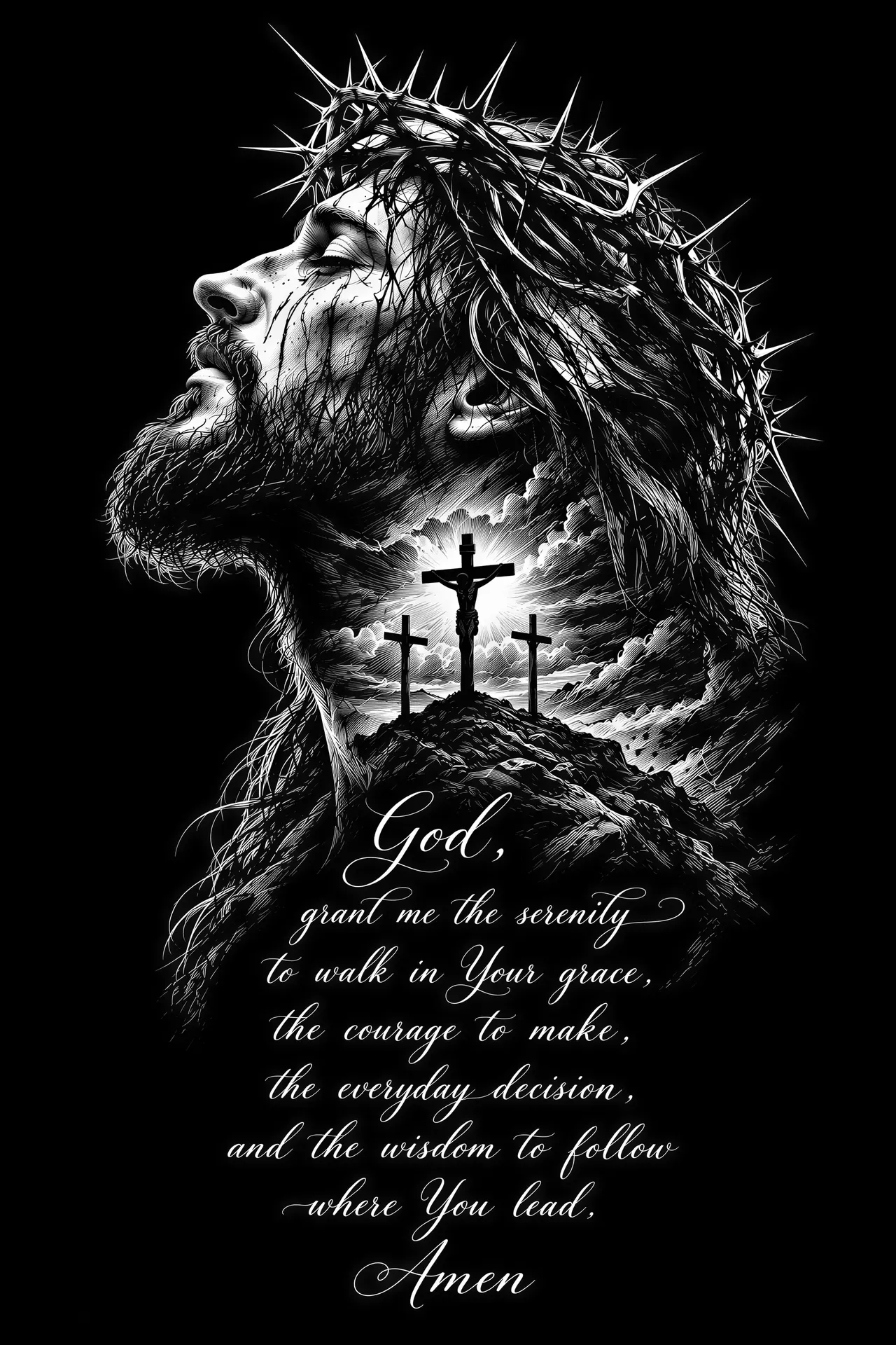 Vectorafbeelding in scratchboard-stijl