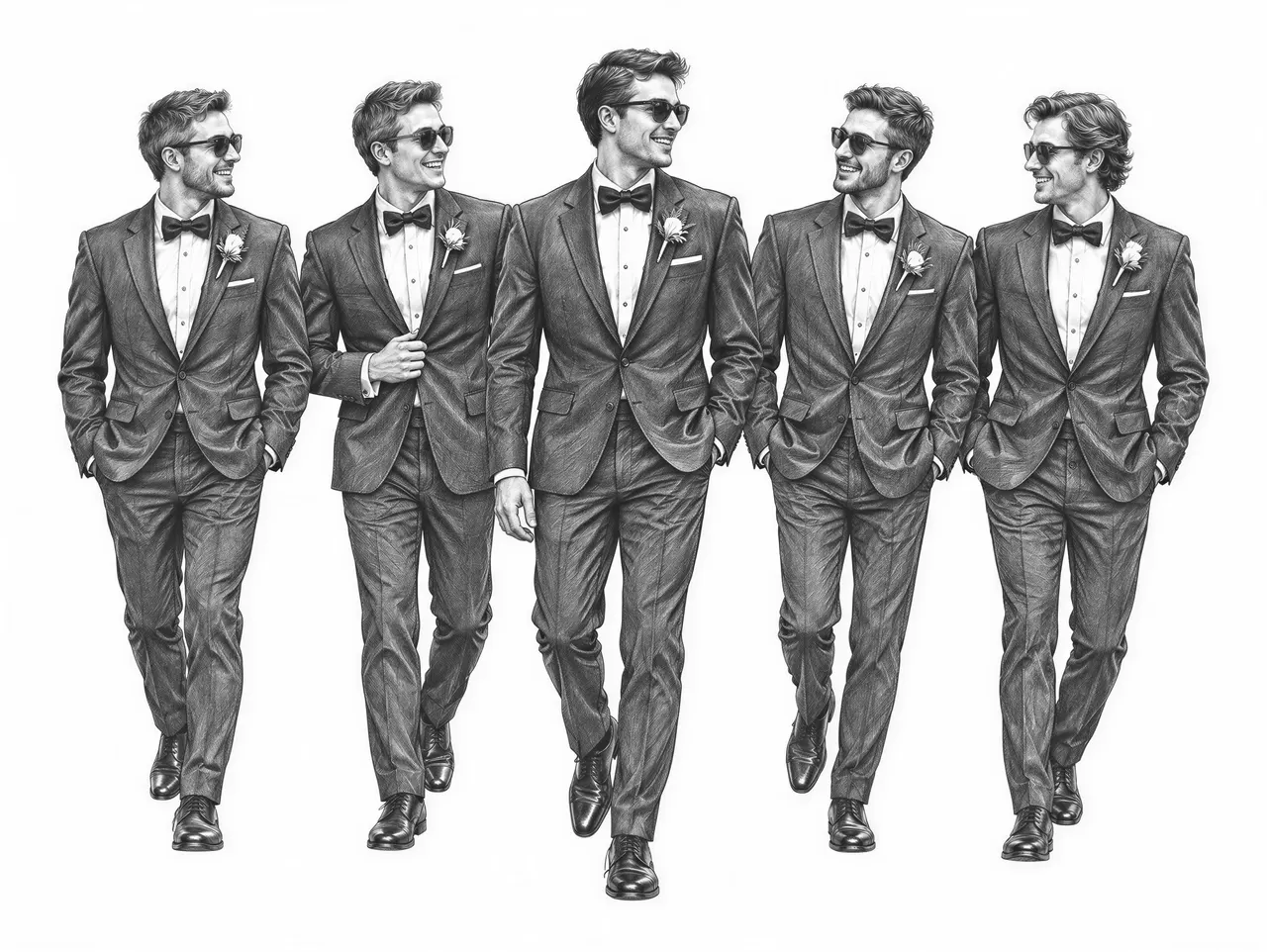 groomsmen gif design to engrave onto a wooden gift box. flat image