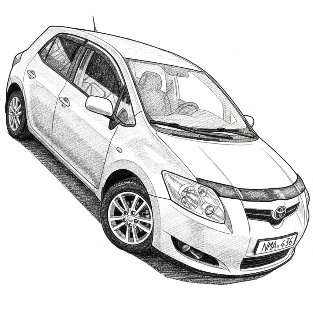 Car number NMA 436 svg format