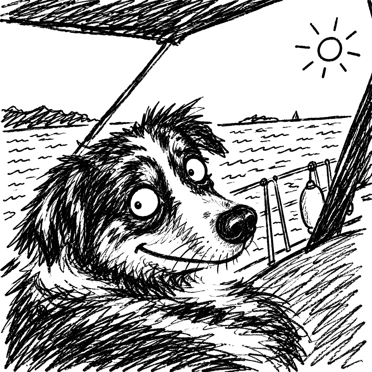 Vectorafbeelding in goofy-doodle-stijl