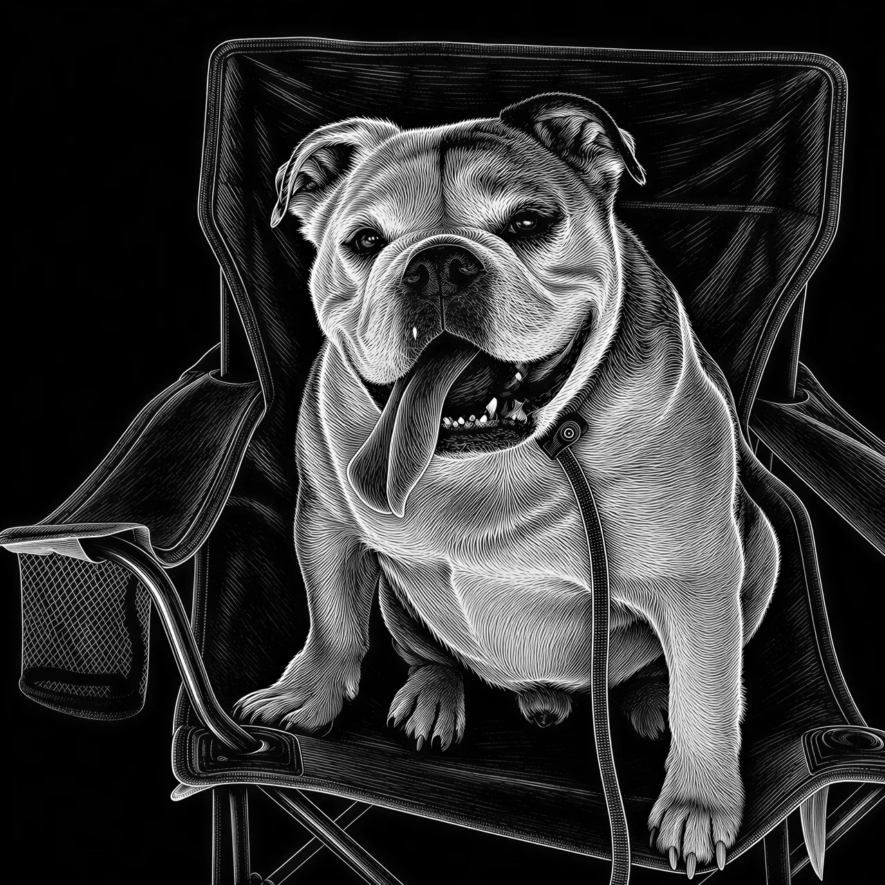 Graphique vectoriel de style scratchboard