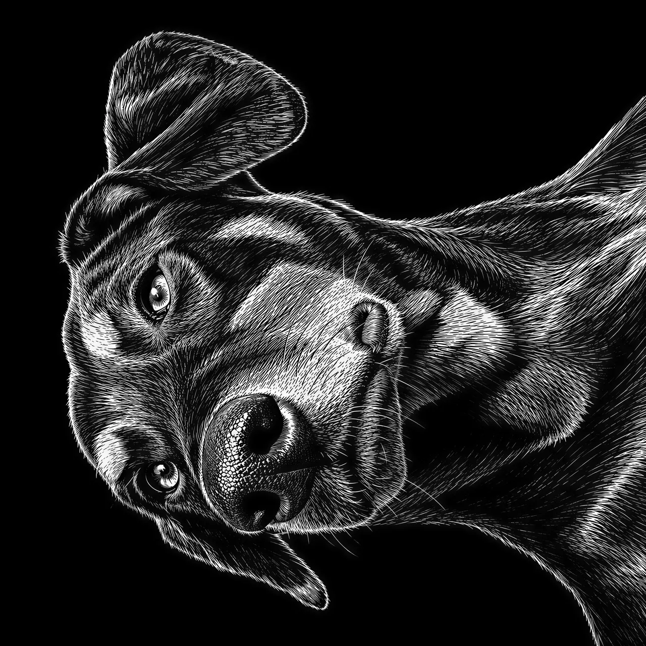Scratchboard Image matricielle