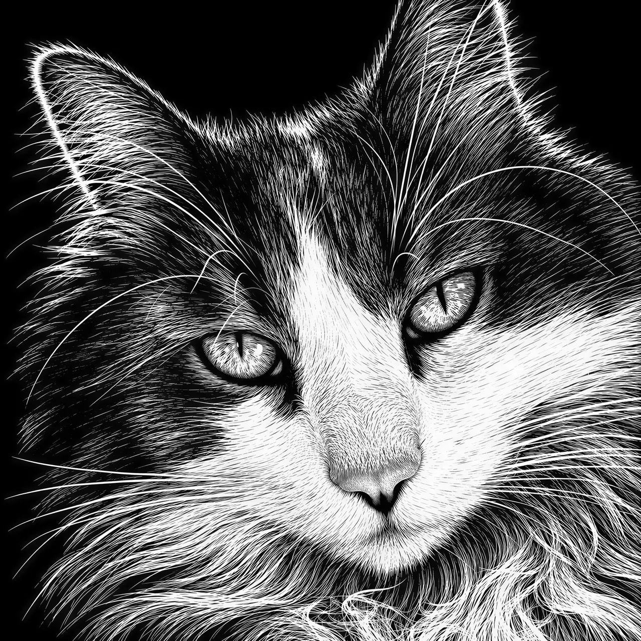Scratchboard Image matricielle