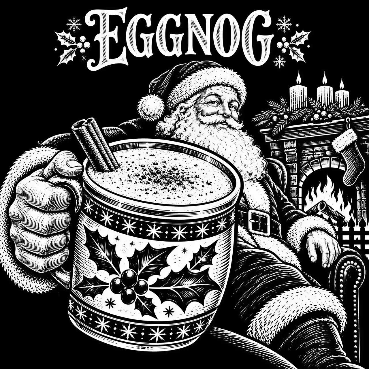 Grafica vettoriale in stile scratchboard