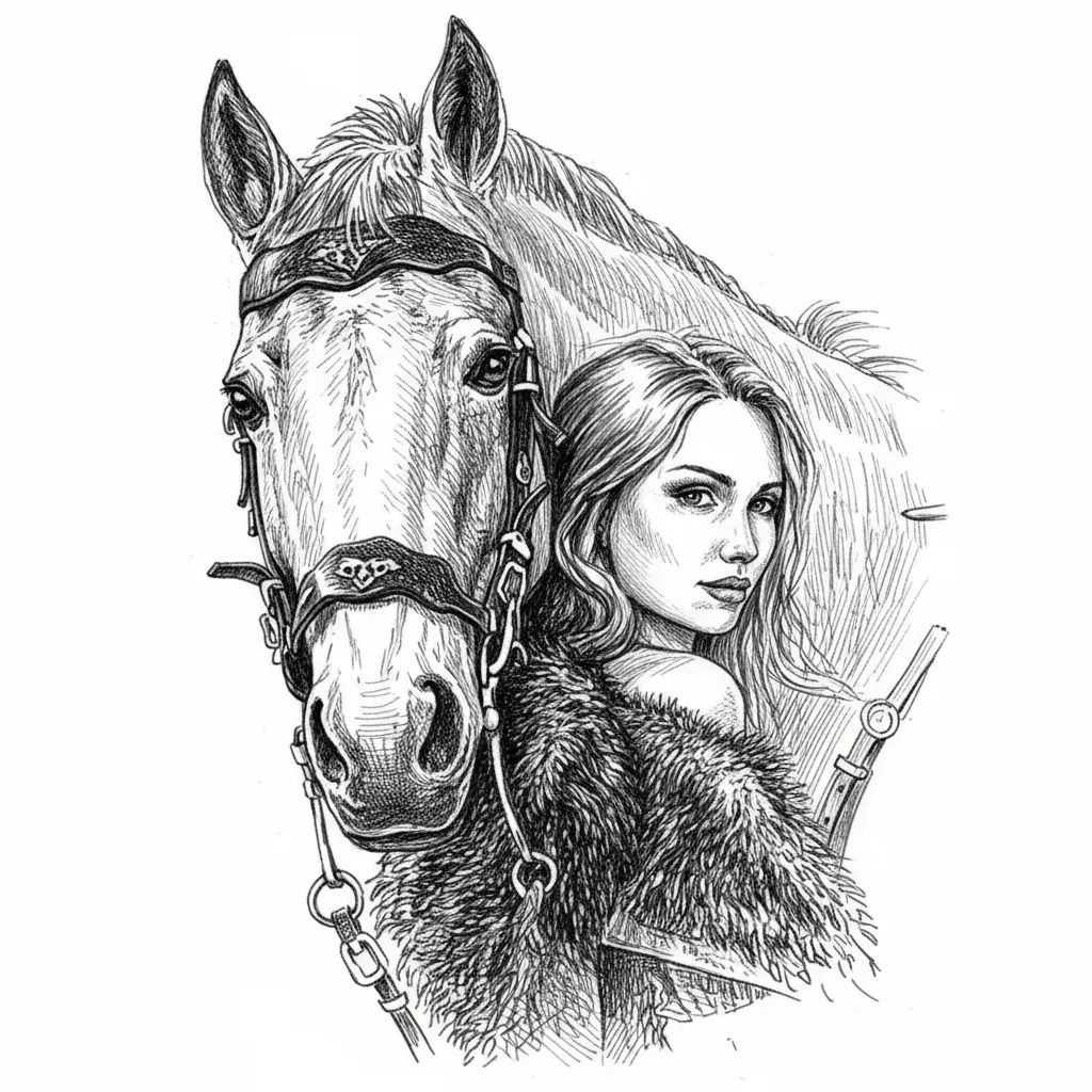 Deep Engraving Obraz rastrowy