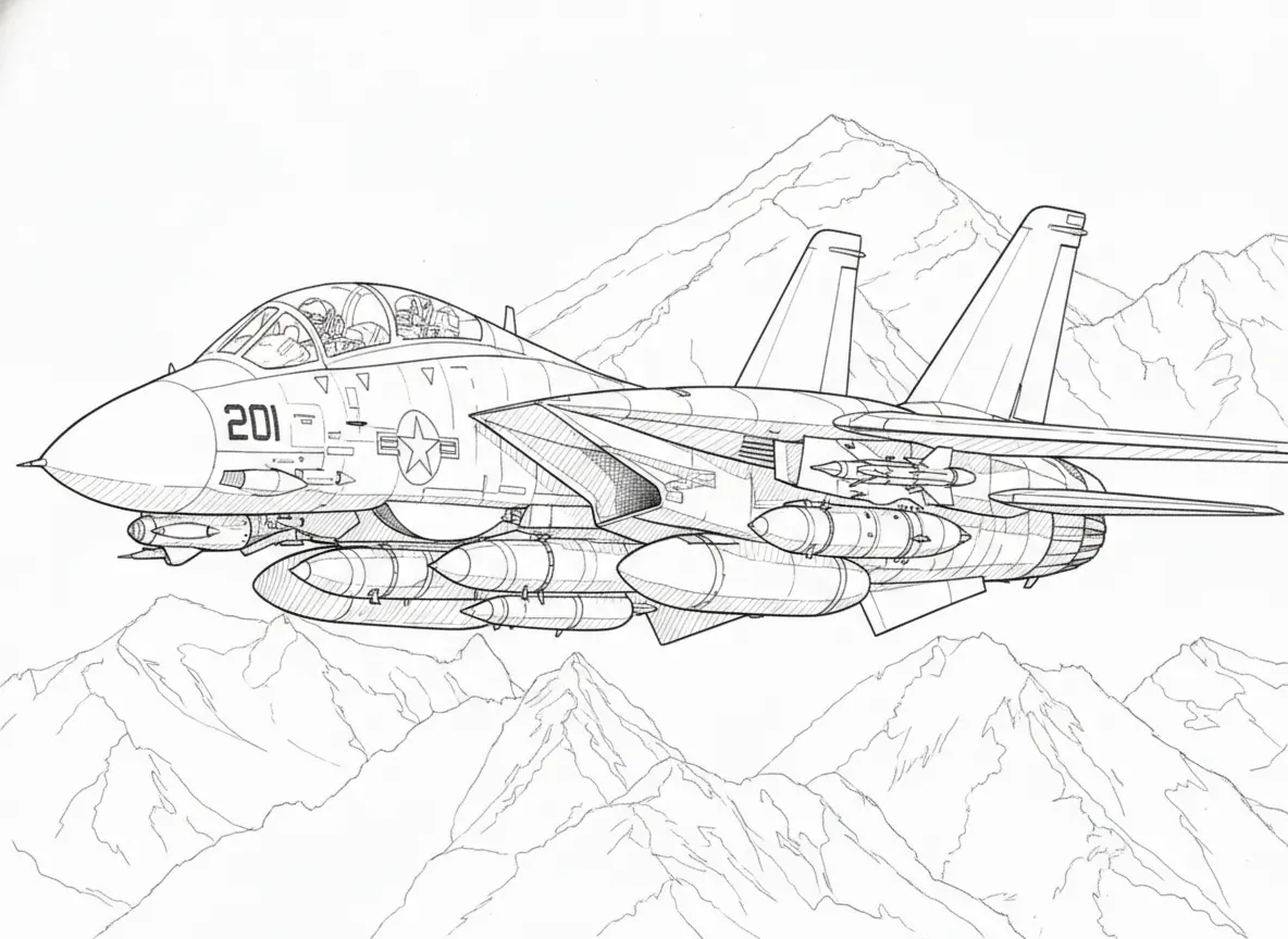 line-sketch style vector graphic