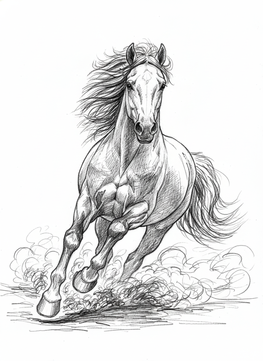 Grafica vettoriale in stile pencil-sketch