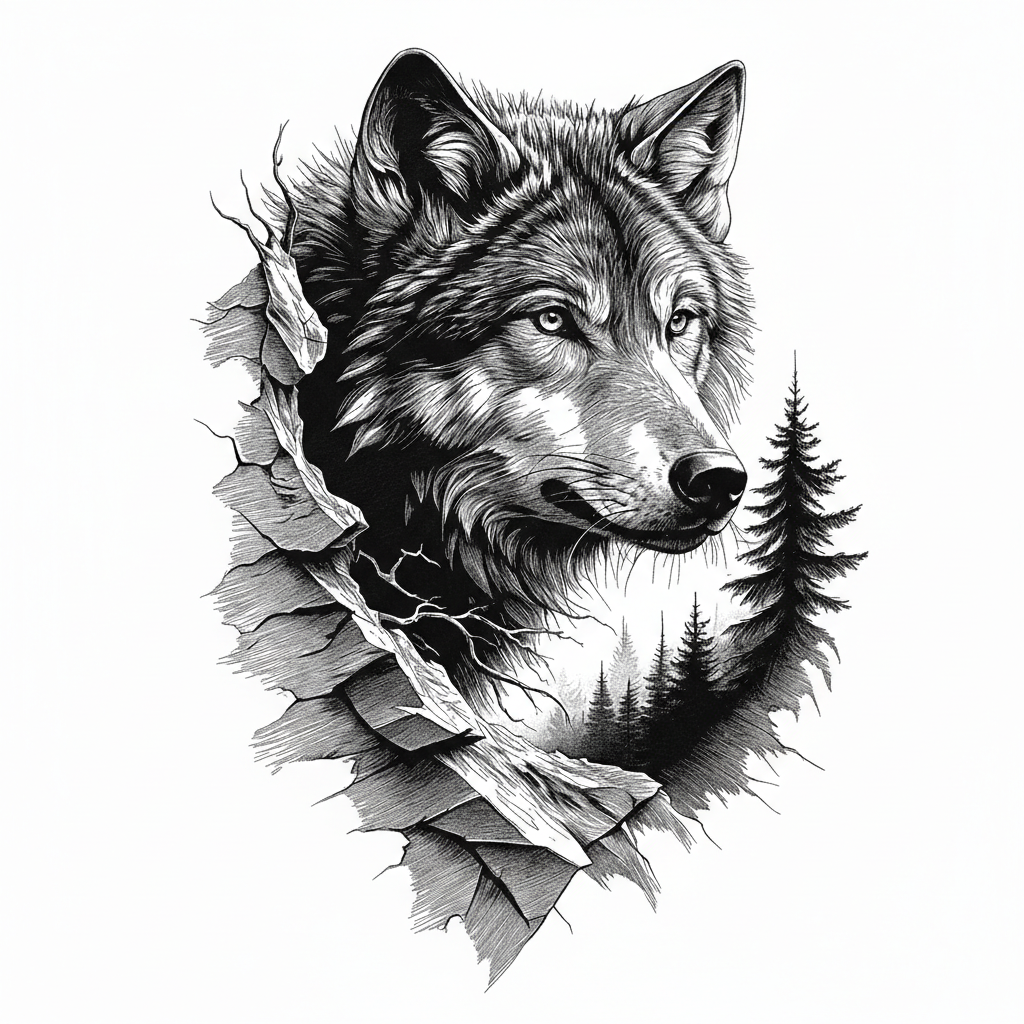 Deep Engraving Raster image