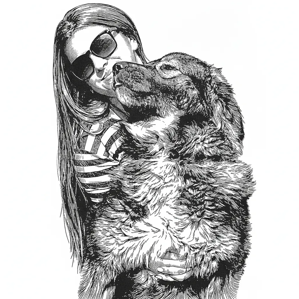 Vektorgrafik im Stil drawing-style