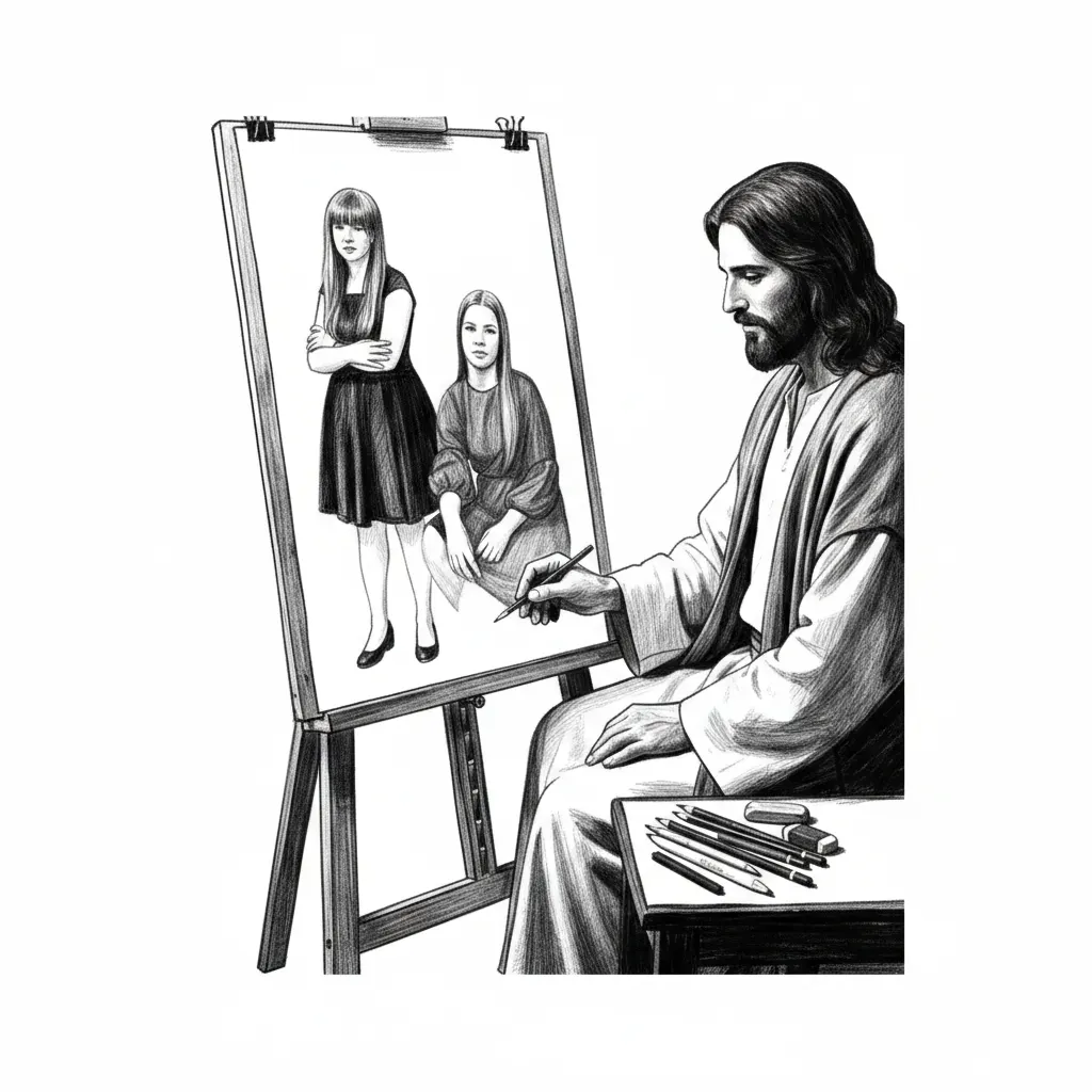 Vektorgrafik im Stil drawing-style