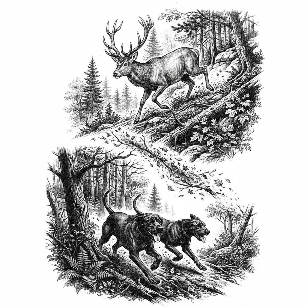 Grafika wektorowa w stylu engraving-style