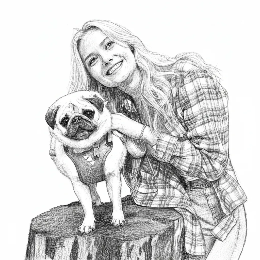 Vektorgrafik im Stil pencil-sketch