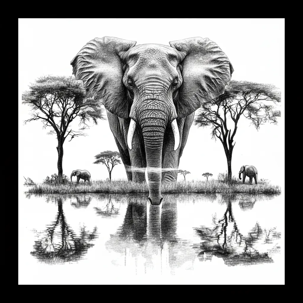 Pencil Sketch Rasterbild