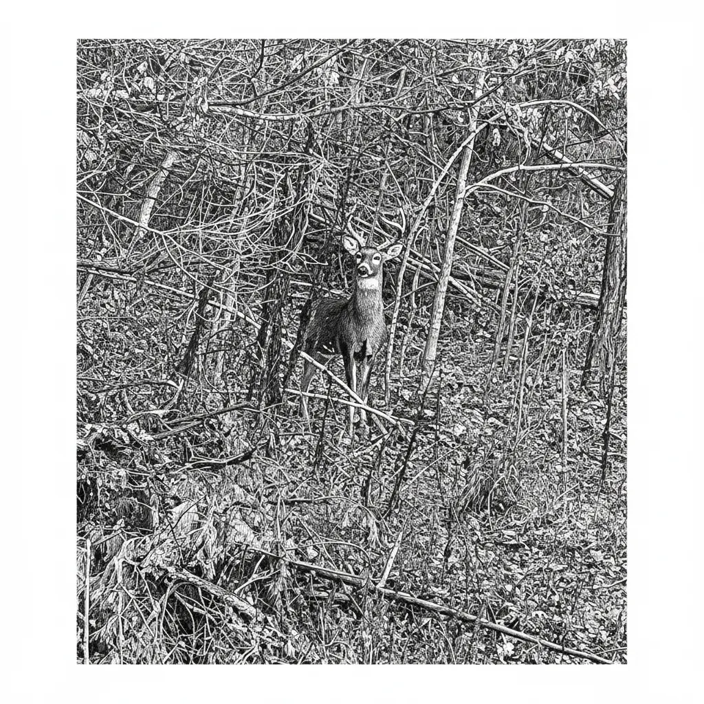 Keep the background make this a 12x12 with the deer in the center of the picture set it up for laser engraving on Birch