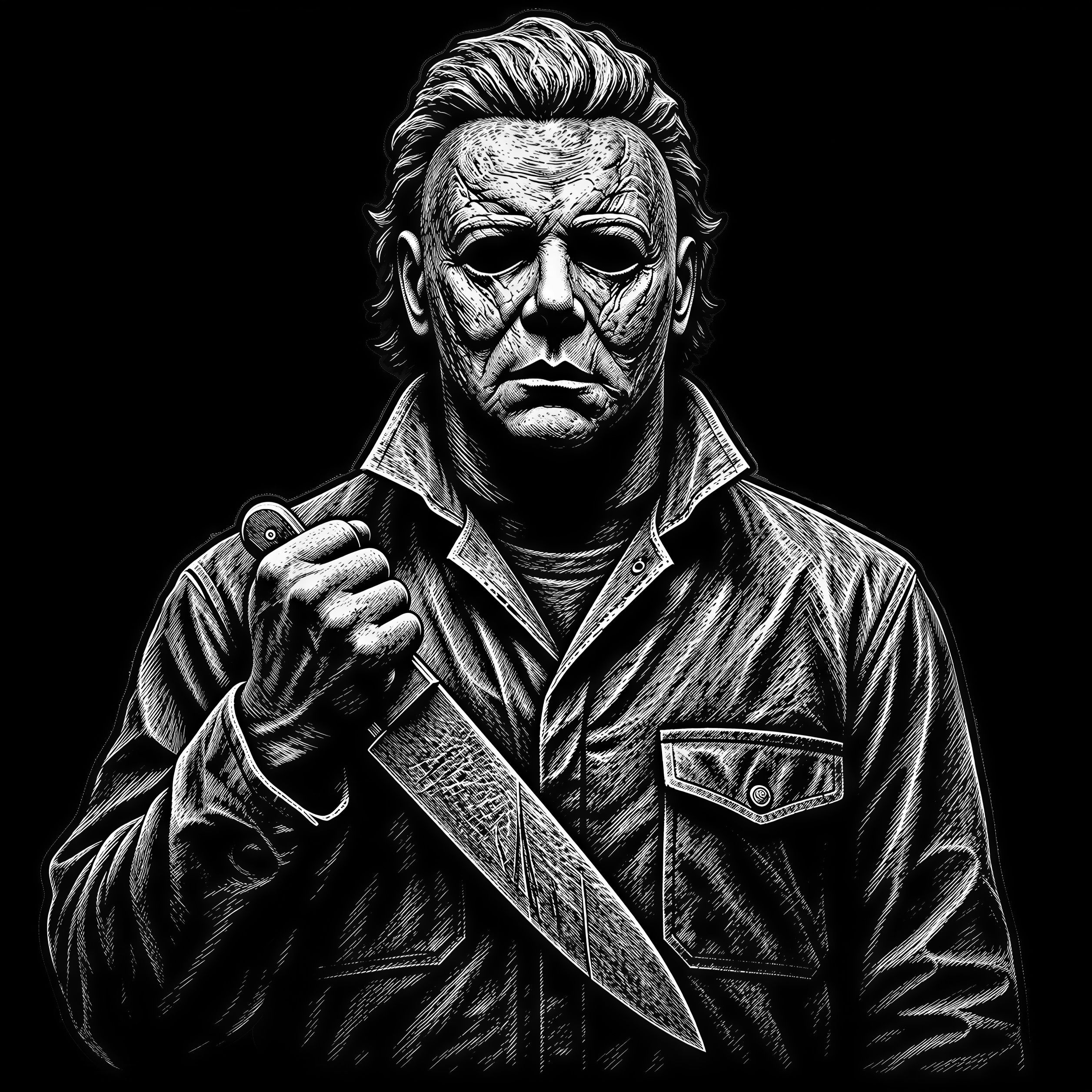 Michael Myers Horror Knife Slasher Halloween Villa - Free PNG Download ...