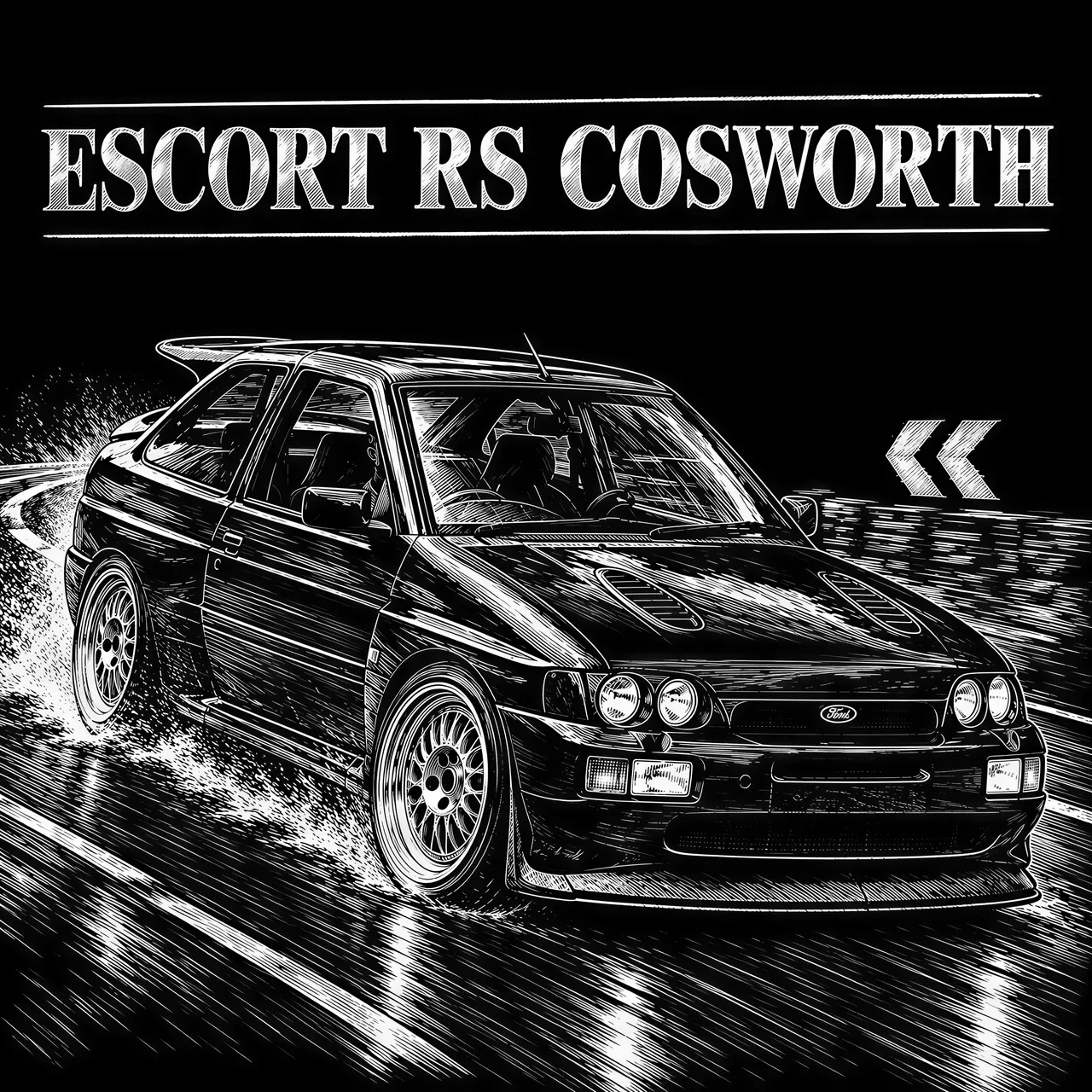 Graphique vectoriel de style scratchboard