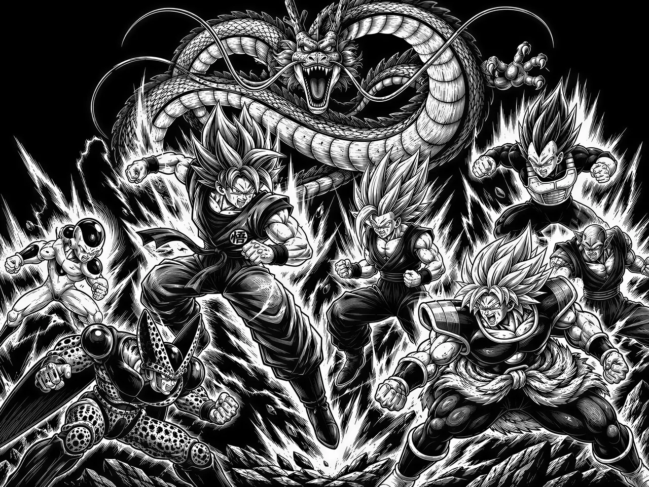 Grafika wektorowa w stylu scratchboard