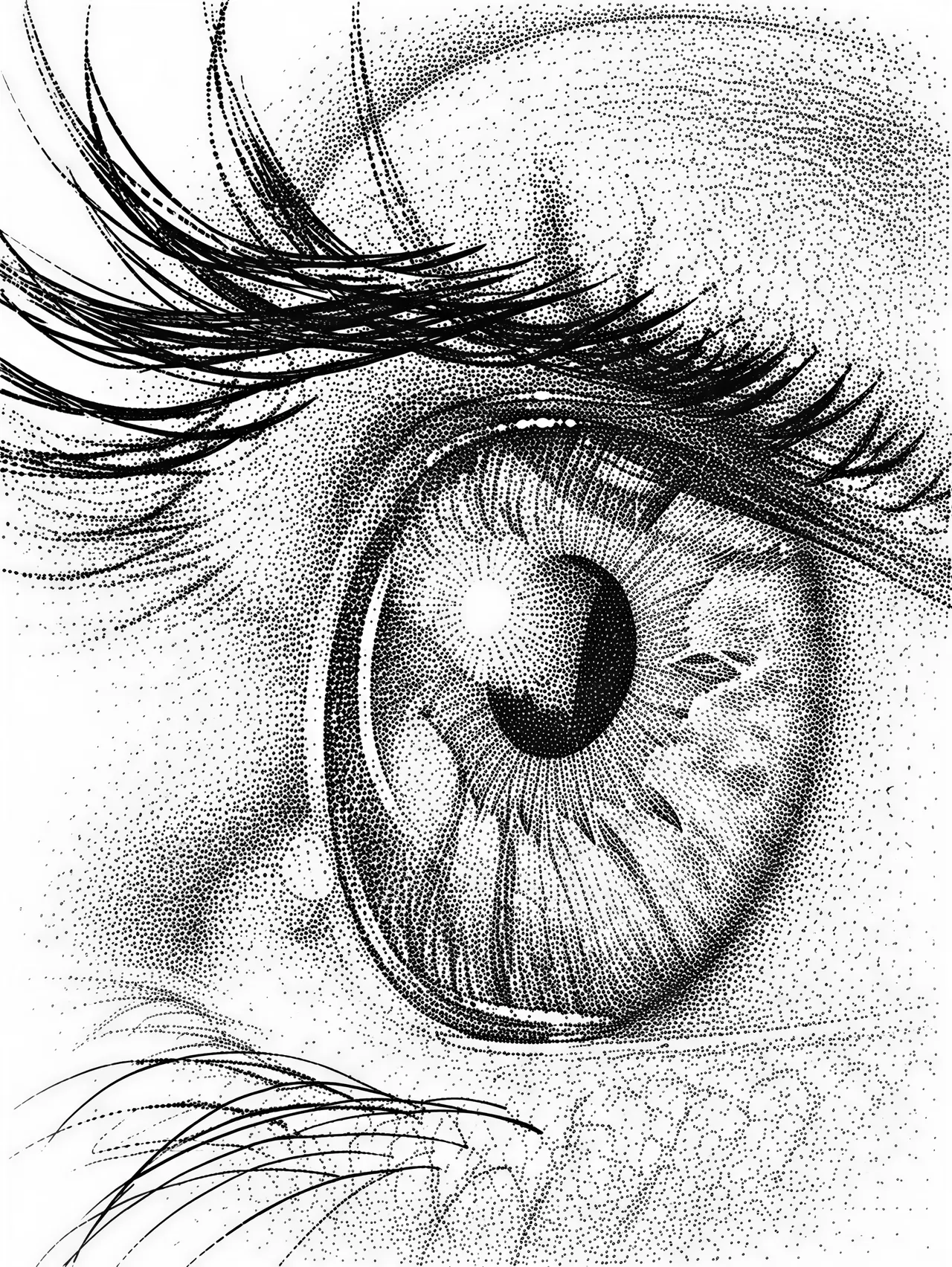 Graphique vectoriel de style stipple