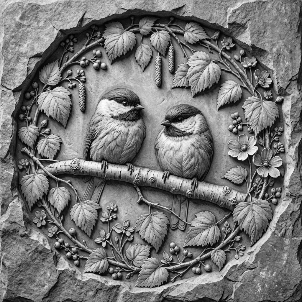 Stone Relief Rasterafbeelding