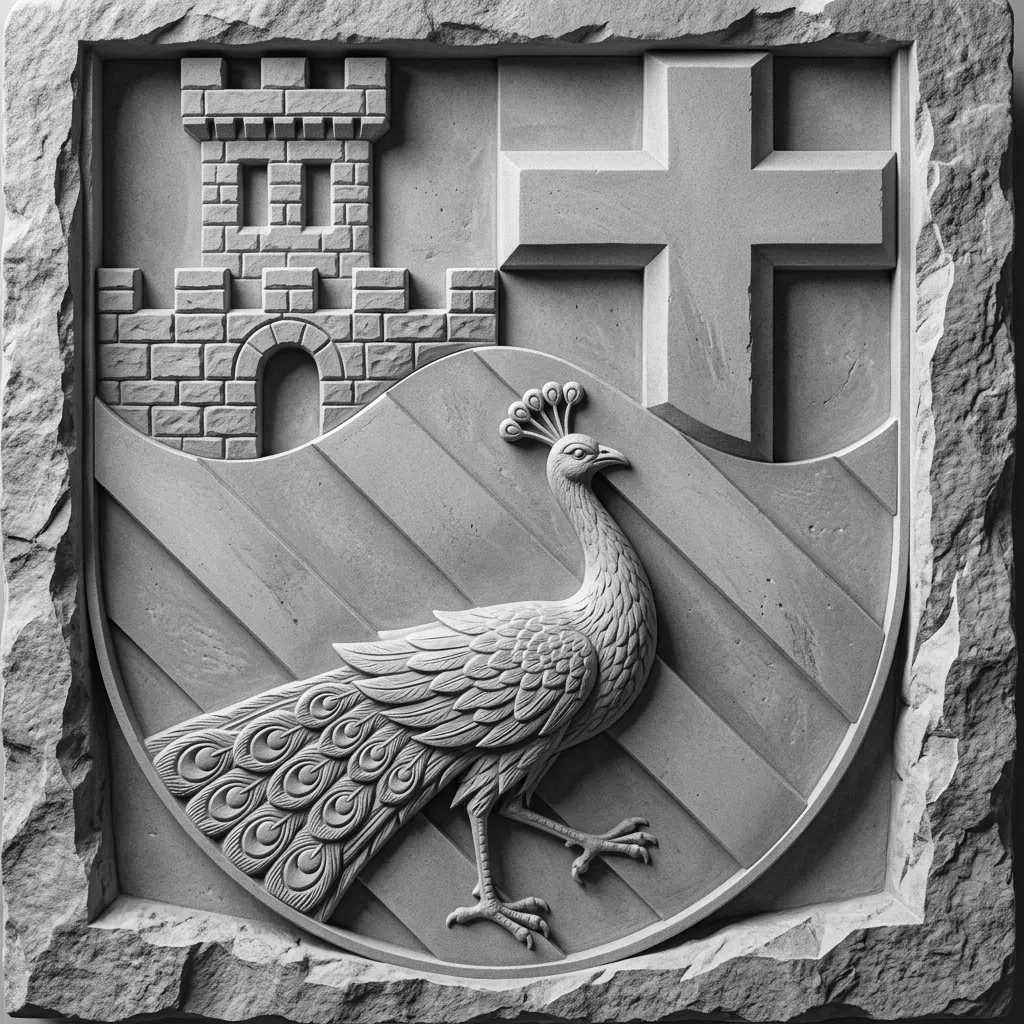 Vektorgrafik im Stil stone-relief