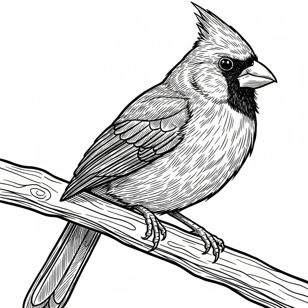 cardinal bird on branch