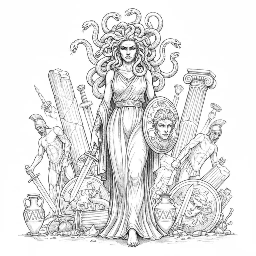 Vektorgrafik im Stil pencil-sketch