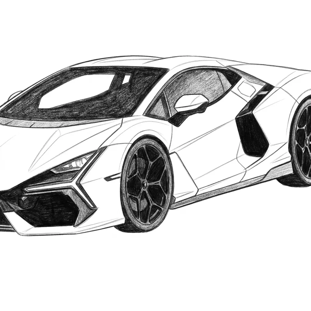 Pencil Sketch Image matricielle
