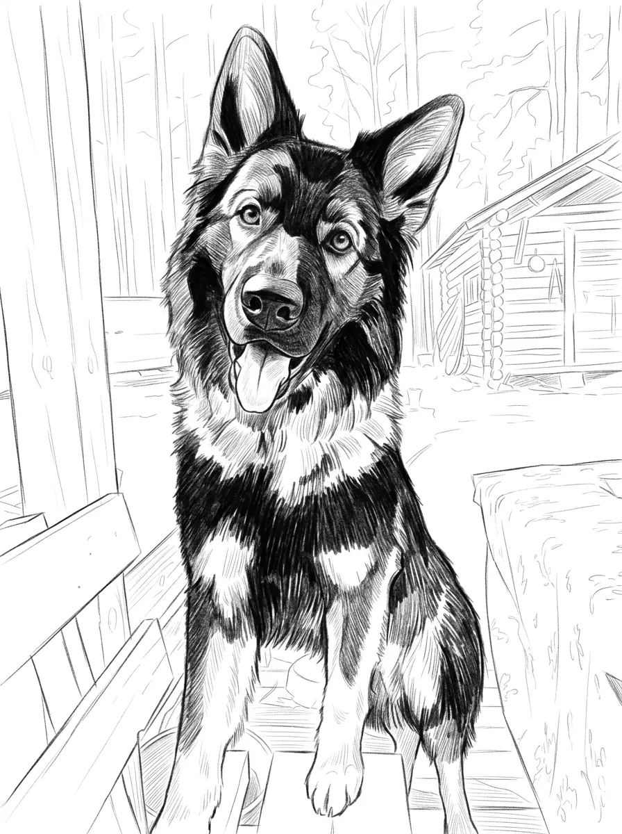 Grafika wektorowa w stylu pencil-sketch