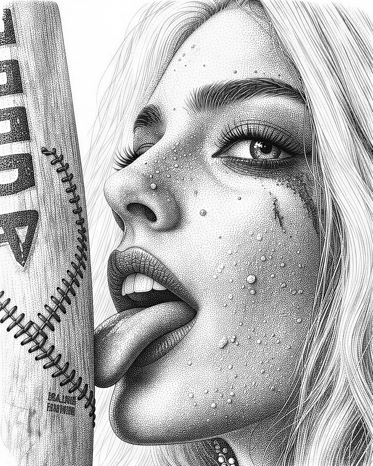 stipple style vector graphic