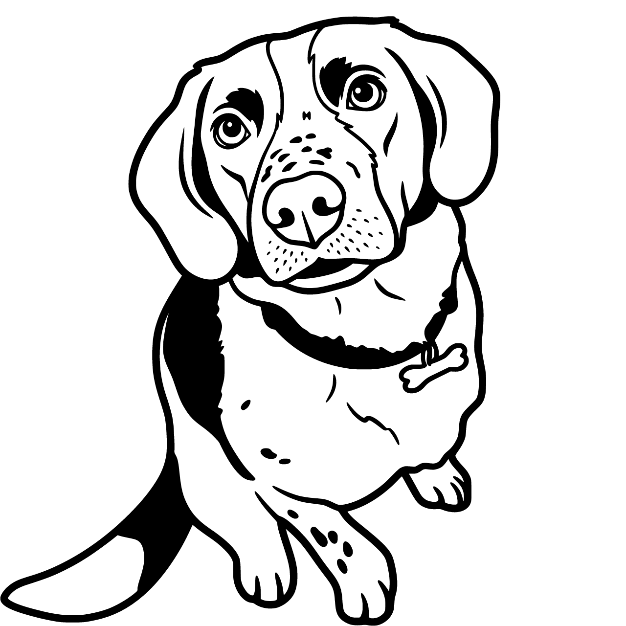 Vektorgrafik im Stil outline