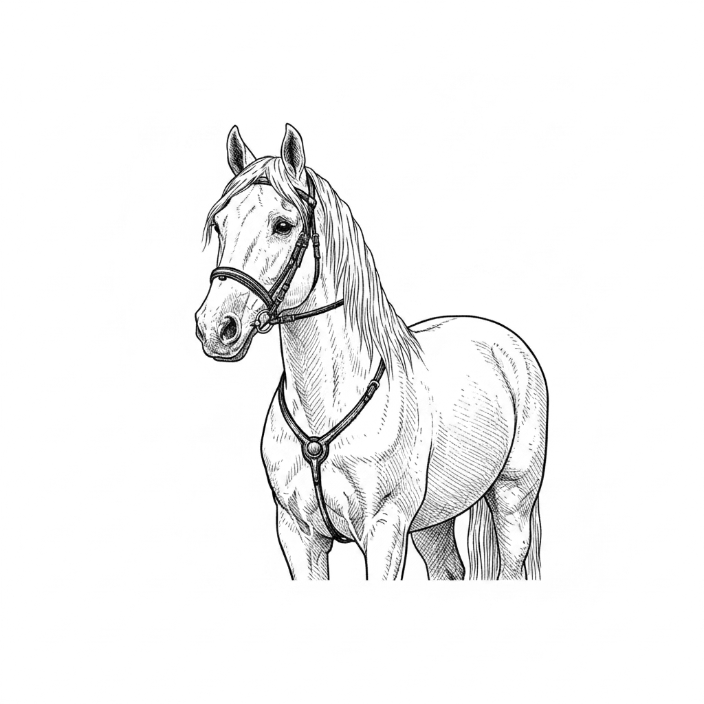 Remove background, remove rider, keep horse