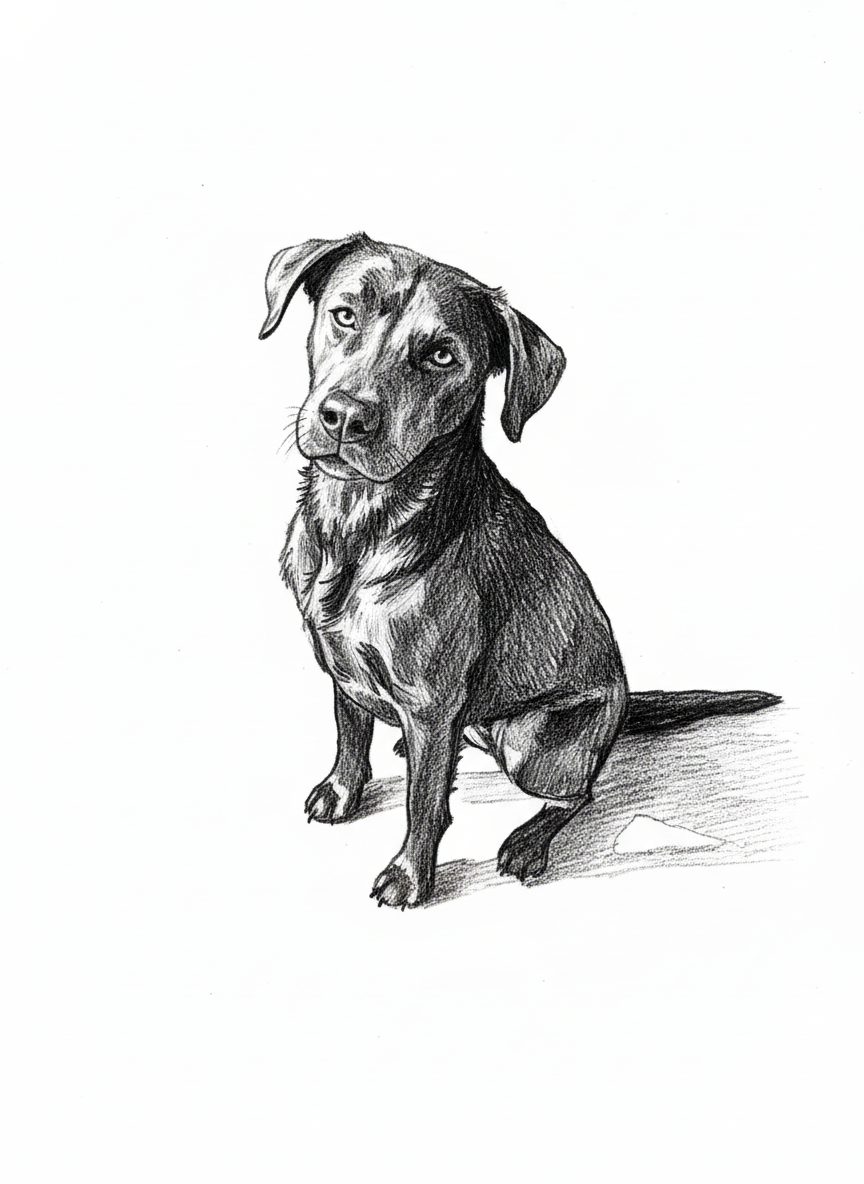 Vektorgrafik im Stil pencil-sketch