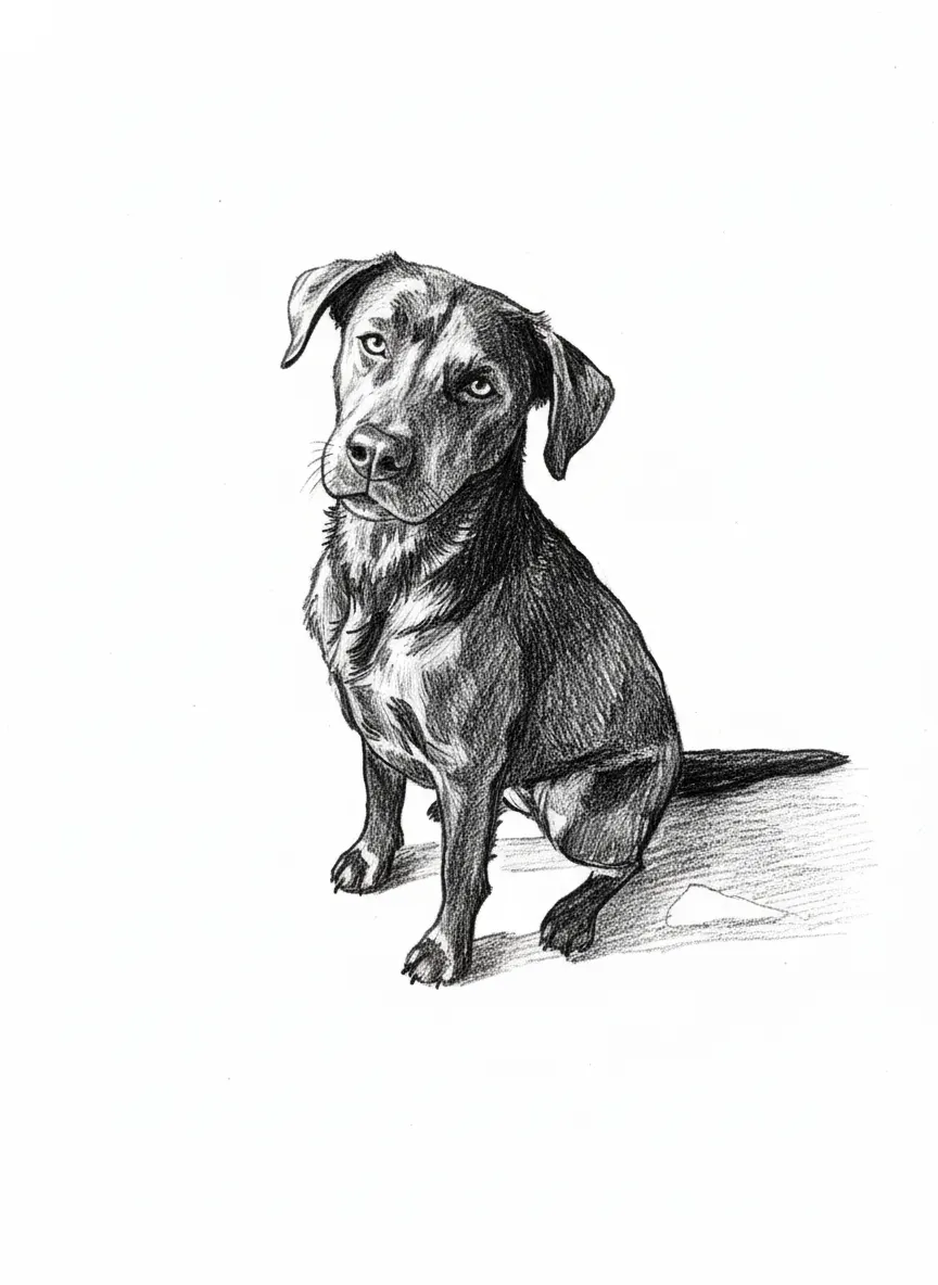 Vektorgrafik im Stil pencil-sketch