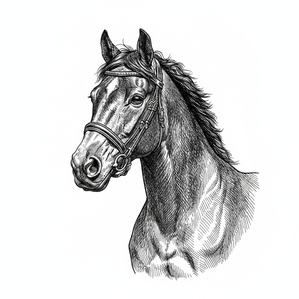 Remove background,  keep horses head