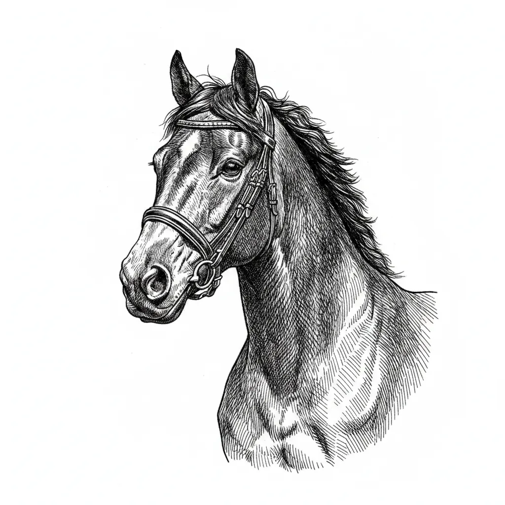 Remove background,  keep horses head