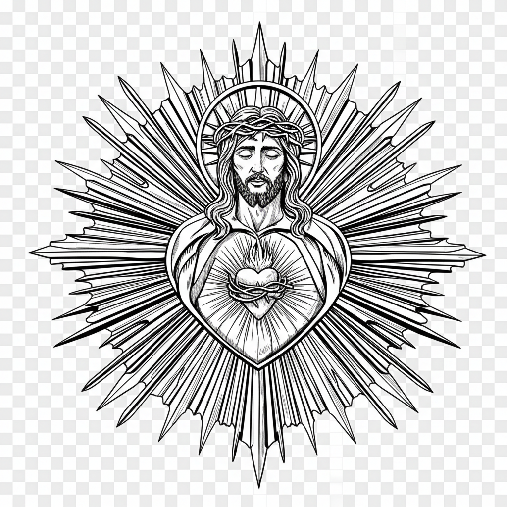 Please generate this image to a clean black and white high resolution vector image with a transparent background