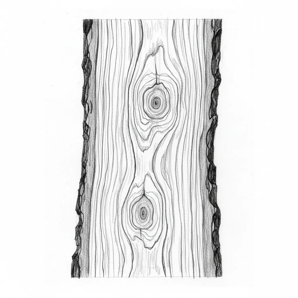 WOOD SLAB-LIVE BARK EDGES-VERTICAL