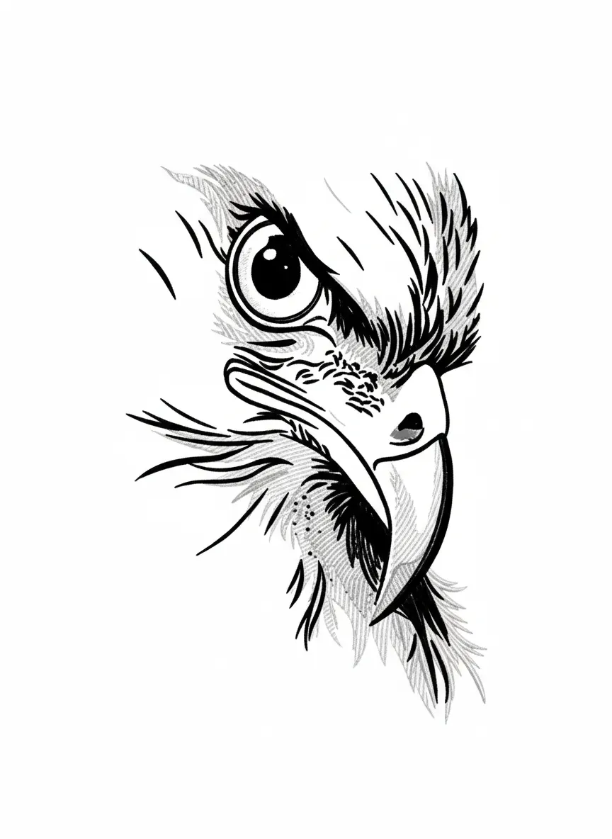 PLEASE GENERATE A HIGH RESOLUTION BLACK AND WHITE SKETCH SUITABLE FOR LASER ENGRAVING IN SHARP DETAIL